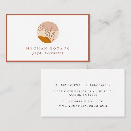 Grades Abstraktes Kunsthandwerk Visitenkarte (Vorne/Hinten)