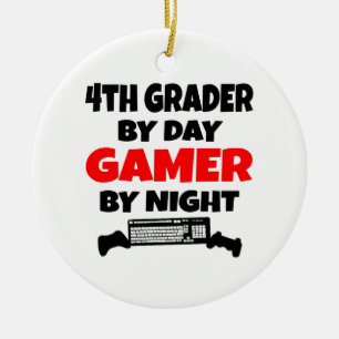Grades by Day Gamer by Night Keramik Ornament