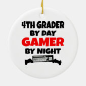 Grades by Day Gamer by Night Keramik Ornament (Hinten)