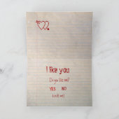 Gradeschool Zerstampfungs-Valentinsgruß Feiertagskarte (Innenseite)