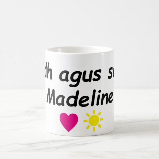 gràdh agus solas, Madeline (love and light) Kaffeetasse (Mittel)