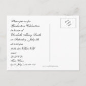 GradHutEinladung Einladungspostkarte (Rückseite)