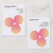 Gradient 3 Circles 02 Visitenkarte (Vorne/Hinten)