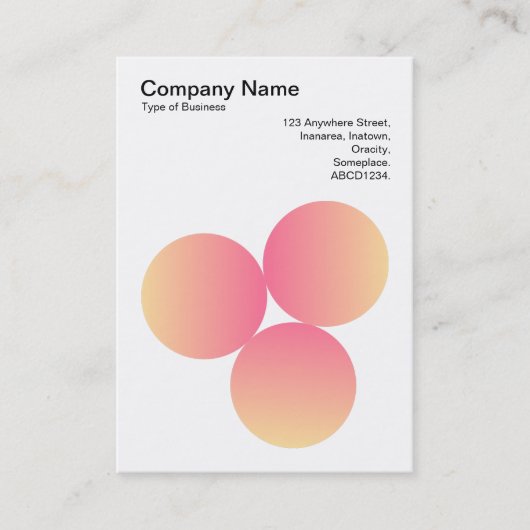 Gradient 3 Circles 02 Visitenkarte (Vorderseite)