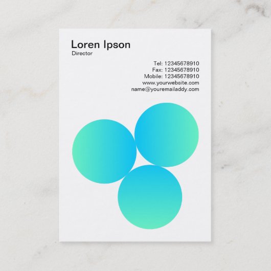 Gradient 3 Circles 05 Visitenkarte (Rückseite)