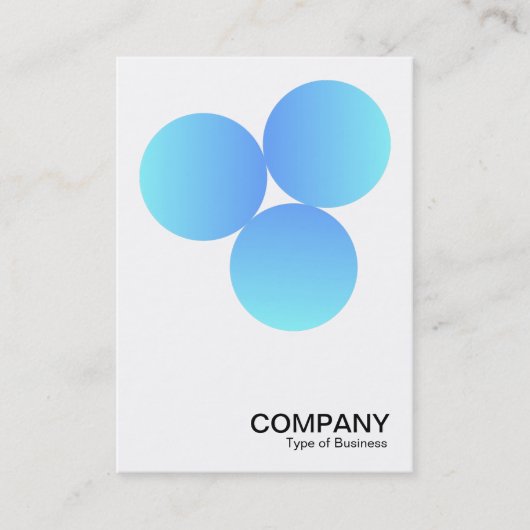 Gradient 3 Circles v2 01 Visitenkarte (Vorderseite)