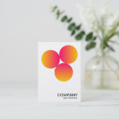 Gradient 3 Circles v2 03 Visitenkarte (Stehend Vorderseite)