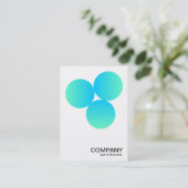 Gradient 3 Circles v2 05 Visitenkarte (Stehend Vorderseite)