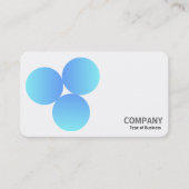 Gradient 3 Circles v3 01 Business Card Visitenkarte (Vorderseite)
