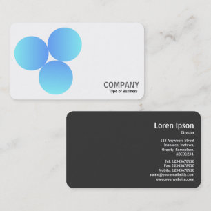 Gradient 3 Circles v3 01 Business Card Visitenkarte