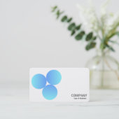 Gradient 3 Circles v3 01 Business Card Visitenkarte (Stehend Vorderseite)