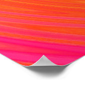 Gradient 60 - Psychedelisch, orange gelb Poster (Ecke)