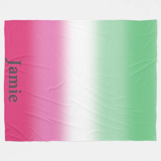 Gradient Abrosexual Pride Fleecedecke (Vorderseite (Horizontal))