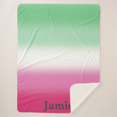 Gradient Abrosexual Pride Sherpadecke (Vorderseite)