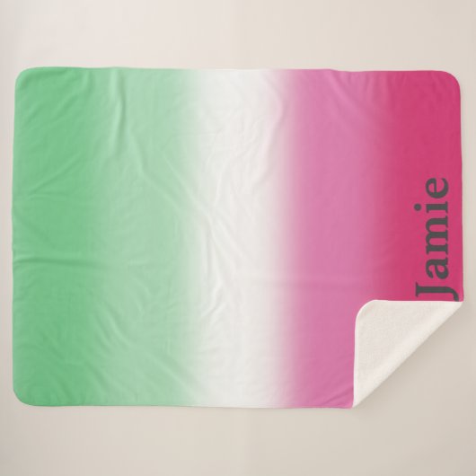 Gradient Abrosexual Pride Sherpadecke (Vorderseite (Horizontal))