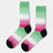 Gradient Abrosexual Pride Socken (Linkes Detail)
