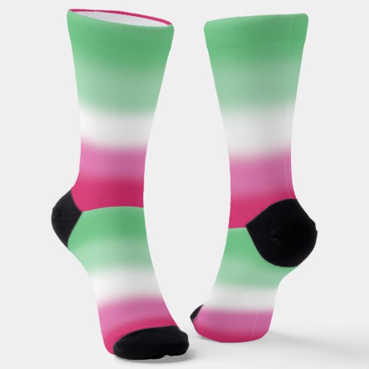 Gradient Abrosexual Pride Socken (Gewinkelt)
