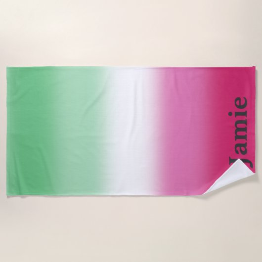 Gradient Abrosexual Pride Strandtuch (Vorderseite)