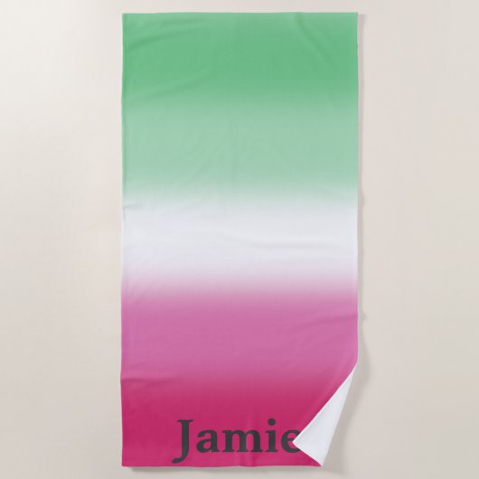 Gradient Abrosexual Pride Strandtuch (Vorderseite)