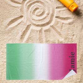 Gradient Abrosexual Pride Strandtuch