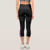 Gradient Abstrakt Rainbow Pattern Prix Capri Leggings (Rückseite)