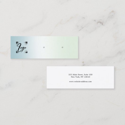 Gradient Add Logo Oring Display Mini Visitenkarte (Vorne/Hinten)