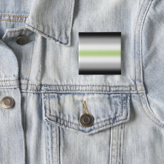 Gradient Agender-Stolzflagge mit individuellem Nam Button (Beispiel)