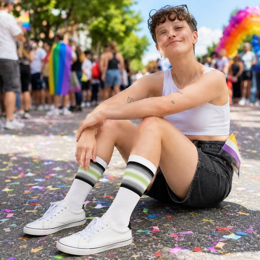 Gradient Agender Stolzflagge Socken