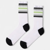 Gradient Agender Stolzflagge Socken (Linkes Detail)
