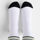 Gradient Agender Stolzflagge Socken (Oben)