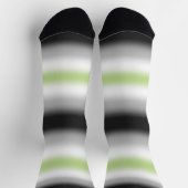 Gradient Agender Stolzflagge Socken (Oben)