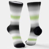 Gradient Agender Stolzflagge Socken (Gewinkelt)
