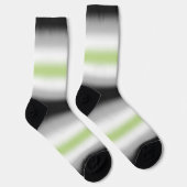 Gradient Agender Stolzflagge Socken (Rechts)