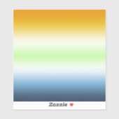 Gradient AroAce Agender Pride Aufkleber (Blatt)