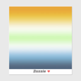Gradient AroAce Agender Pride Aufkleber