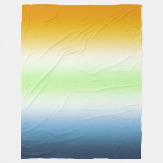 Gradient AroAce Agender Pride Fleecedecke (Vorderseite)
