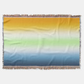 Gradient AroAce Agender Stolz Decke (Vorderseite)
