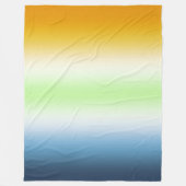 Gradient AroAce Agender Stolz Fleecedecke (Vorderseite)