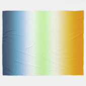 Gradient AroAce Agender Stolz Fleecedecke (Vorderseite (Horizontal))