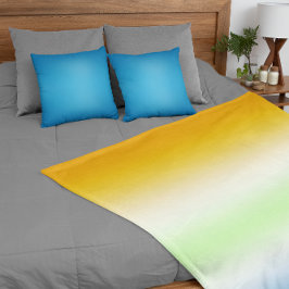 Gradient AroAce Agender Stolz Fleecedecke