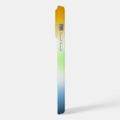 Gradient AroAce Agender Stolz iPhone Hülle (Linke Seite)