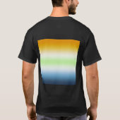 Gradient AroAce Agender Stolz T-Shirt (Rückseite)