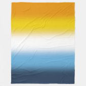 Gradient AroAce Pride Flag - farbenfrohe AroAce-Fl Fleecedecke (Vorderseite)
