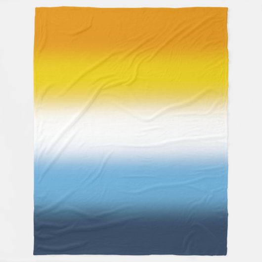 Gradient AroAce Pride Flag - farbenfrohe AroAce-Fl Fleecedecke (Vorderseite)