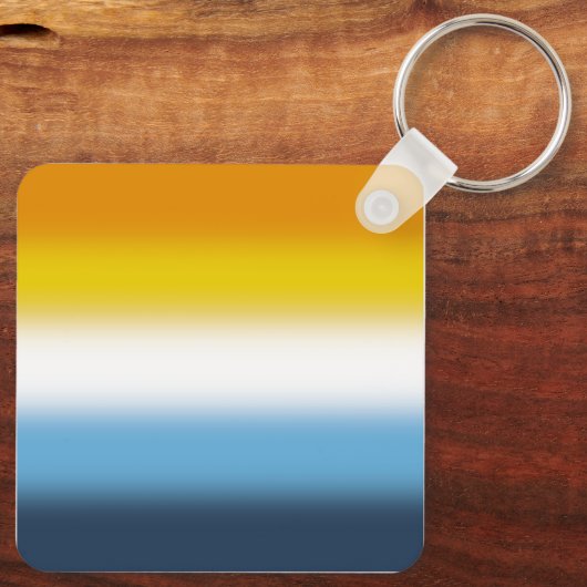 Gradient AroAce Pride Flag - farbenfrohe AroAce-Fl Schlüsselanhänger (Rückseite)