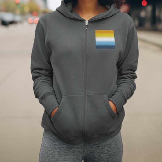 Gradient AroAce Pride Flagge – Farbige AroAce-Flag Hoodie