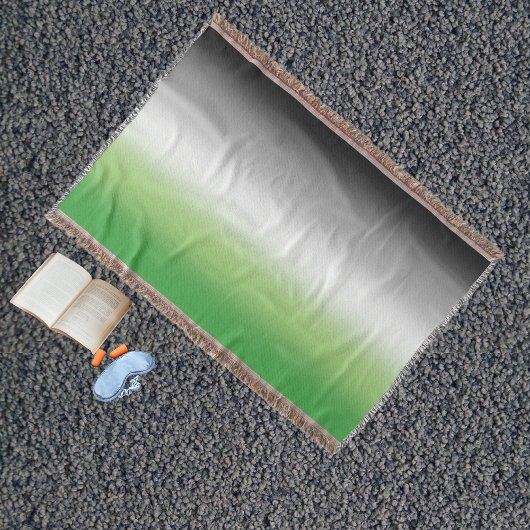 Gradient Aromantic Flag - farbenfroher, aromantisc Decke
