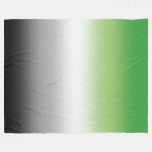 Gradient Aromantic Flag - farbenfroher, aromantisc Fleecedecke (Vorderseite (Horizontal))
