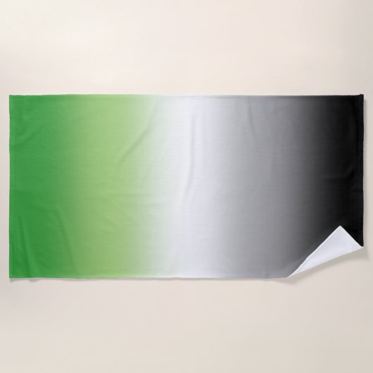 Gradient Aromantic Flag - farbenfroher, aromantisc Strandtuch (Vorderseite)