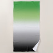 Gradient Aromantic Flag - farbenfroher, aromantisc Strandtuch (Vorderseite)